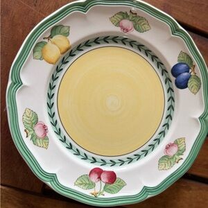 Villeroy & Boch French Garden Fleurance Salad Plates 8” Fruit Germany Set of 5